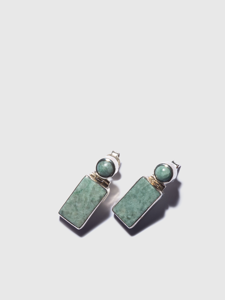 Duality Jadeite Studs