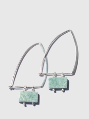 Jadeite Verdant Voyage Hoops