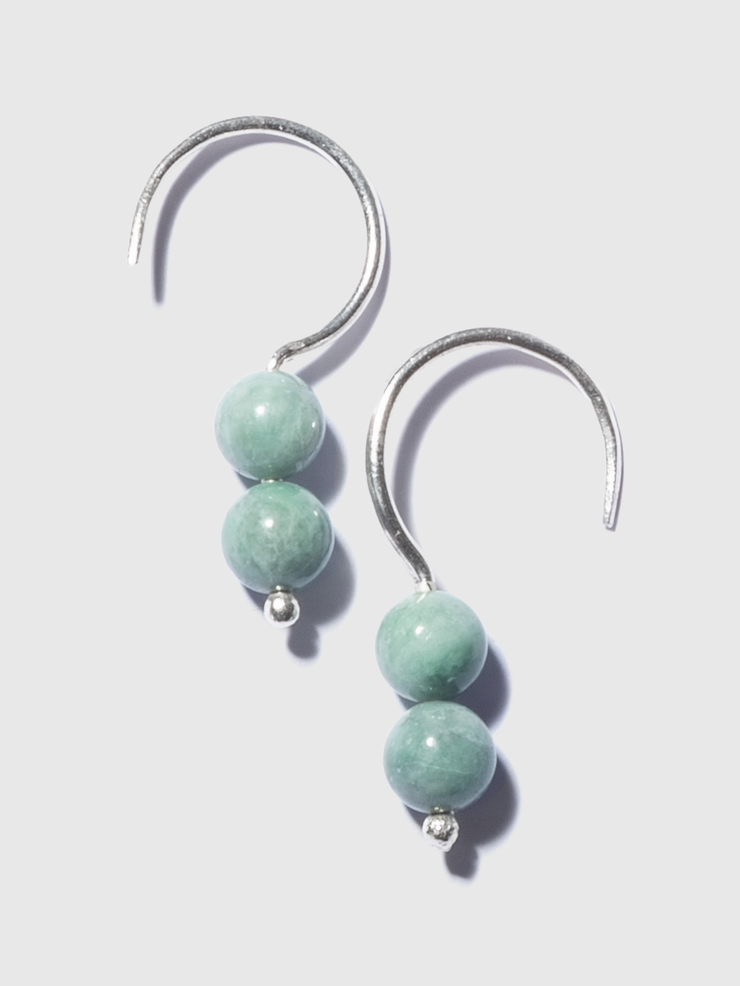 Jadeite hooked Earrings