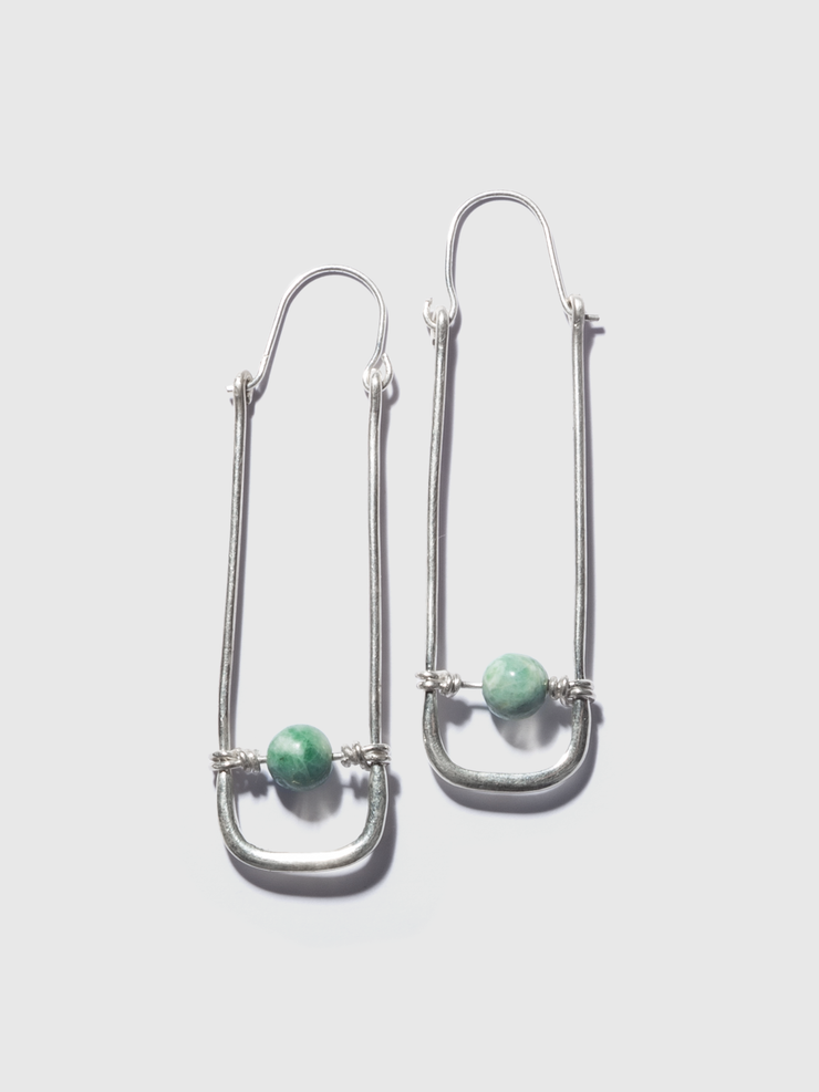 Jadeite Bound Earrings