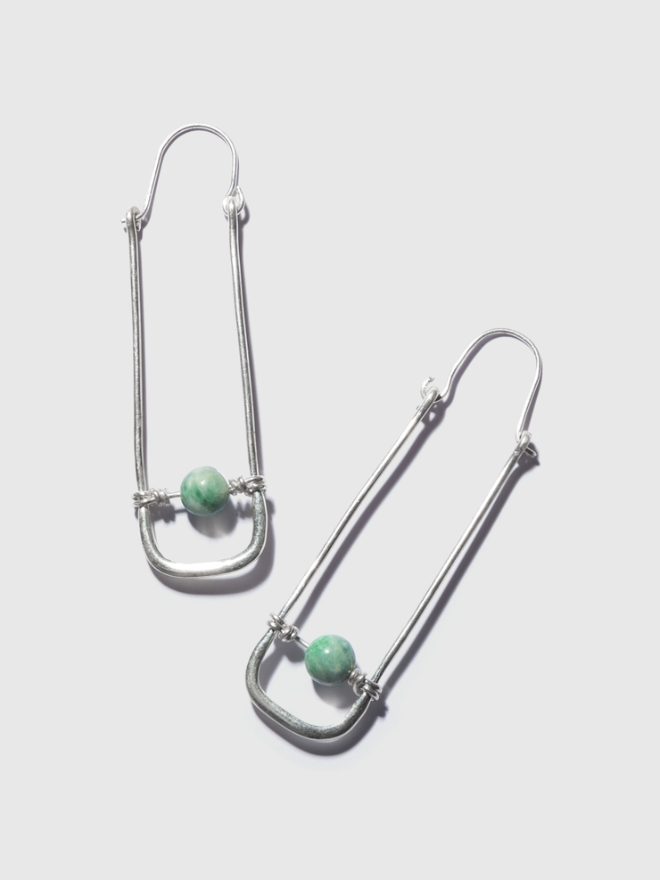 Jadeite Bound Earrings