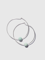 Jadeite Orb Hoops