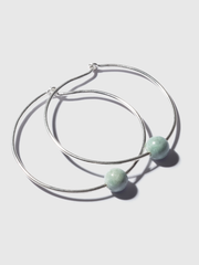 Jadeite Orb Hoops