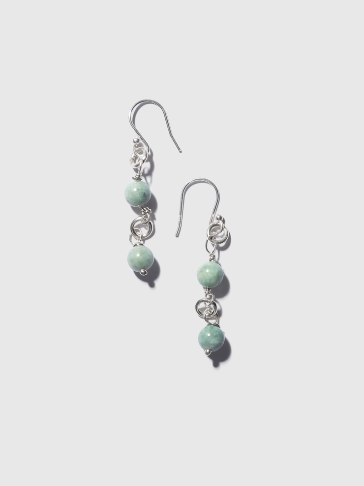 Sync’d Hearts Jadeite Earrings