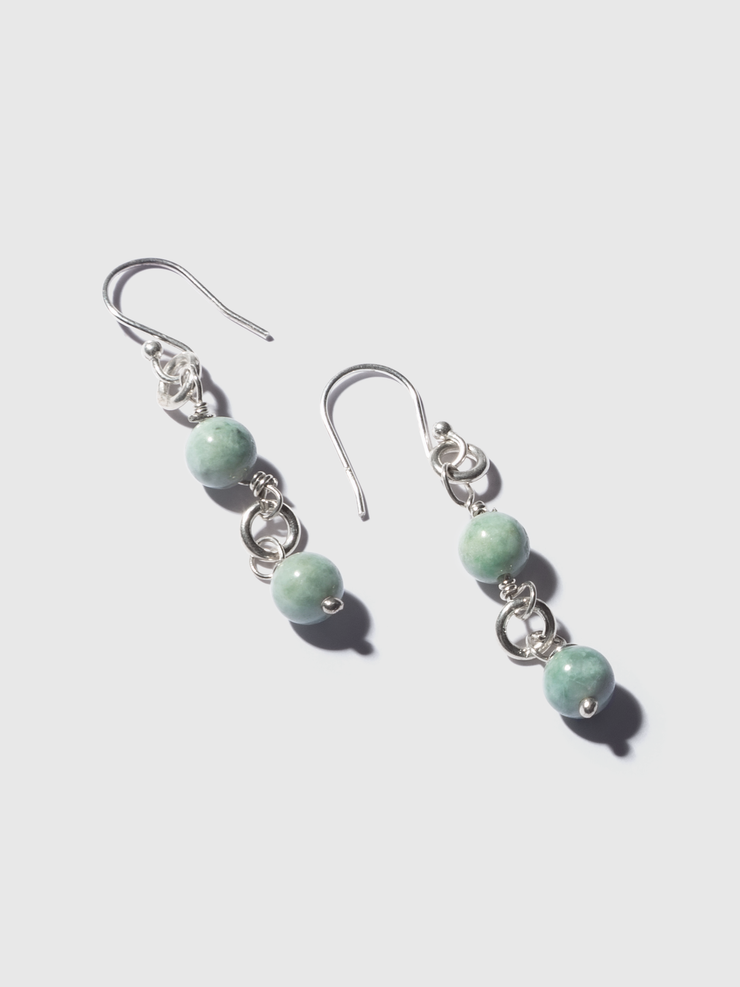 Sync’d Hearts Jadeite Earrings