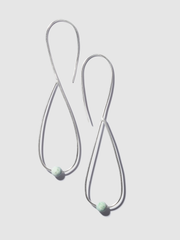 Jadeite Infinity Flow Earrings