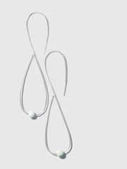 Jadeite Infinity Flow Earrings