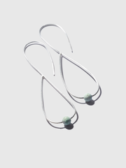 Jadeite Infinity Flow Earrings