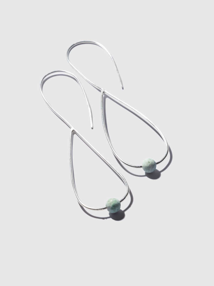 Jadeite Infinity Flow Earrings