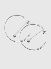 Pulse of life Jadeite hoops