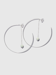 Pulse of life Jadeite hoops